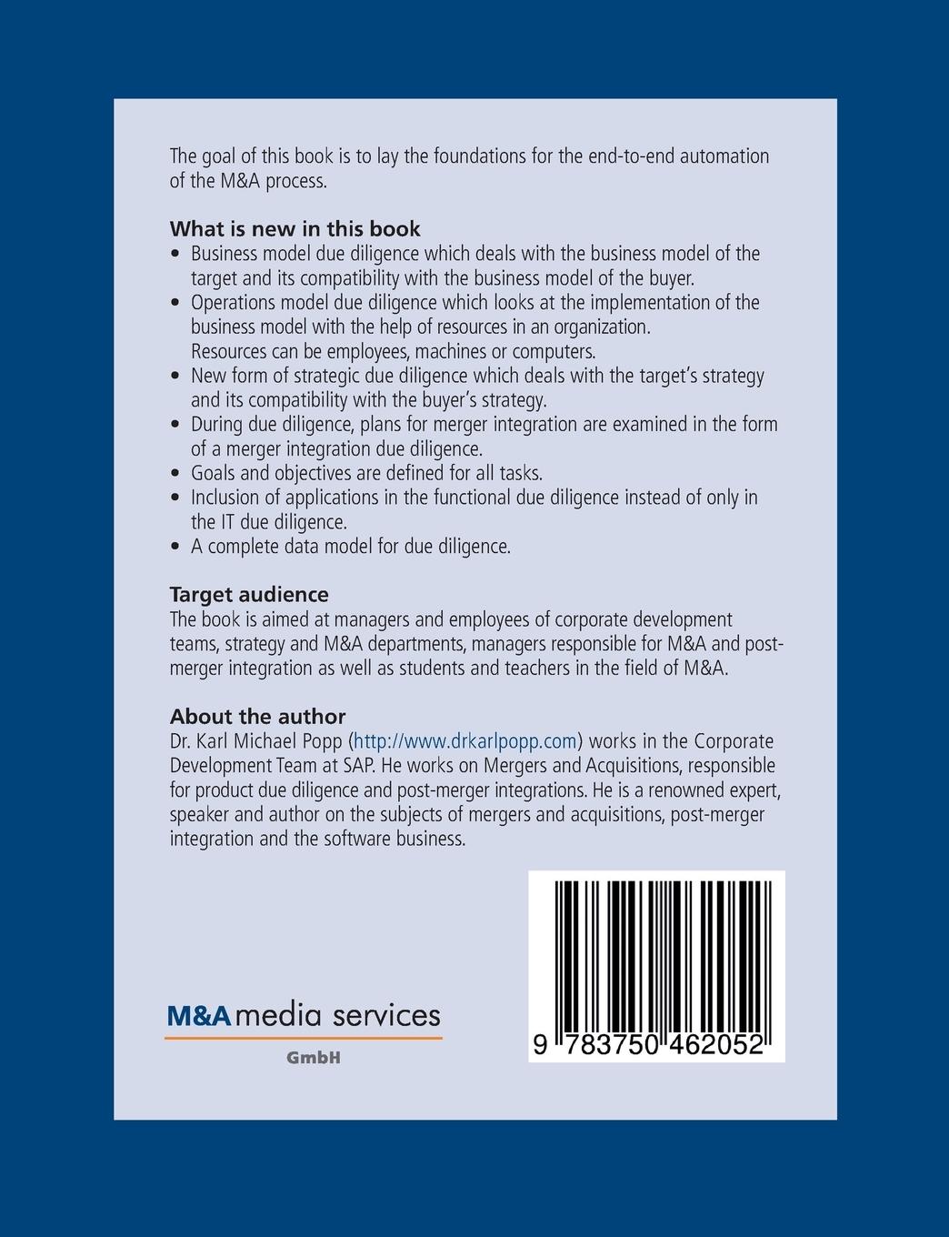 Rückseitencover Automation of Mergers and Acquisitions