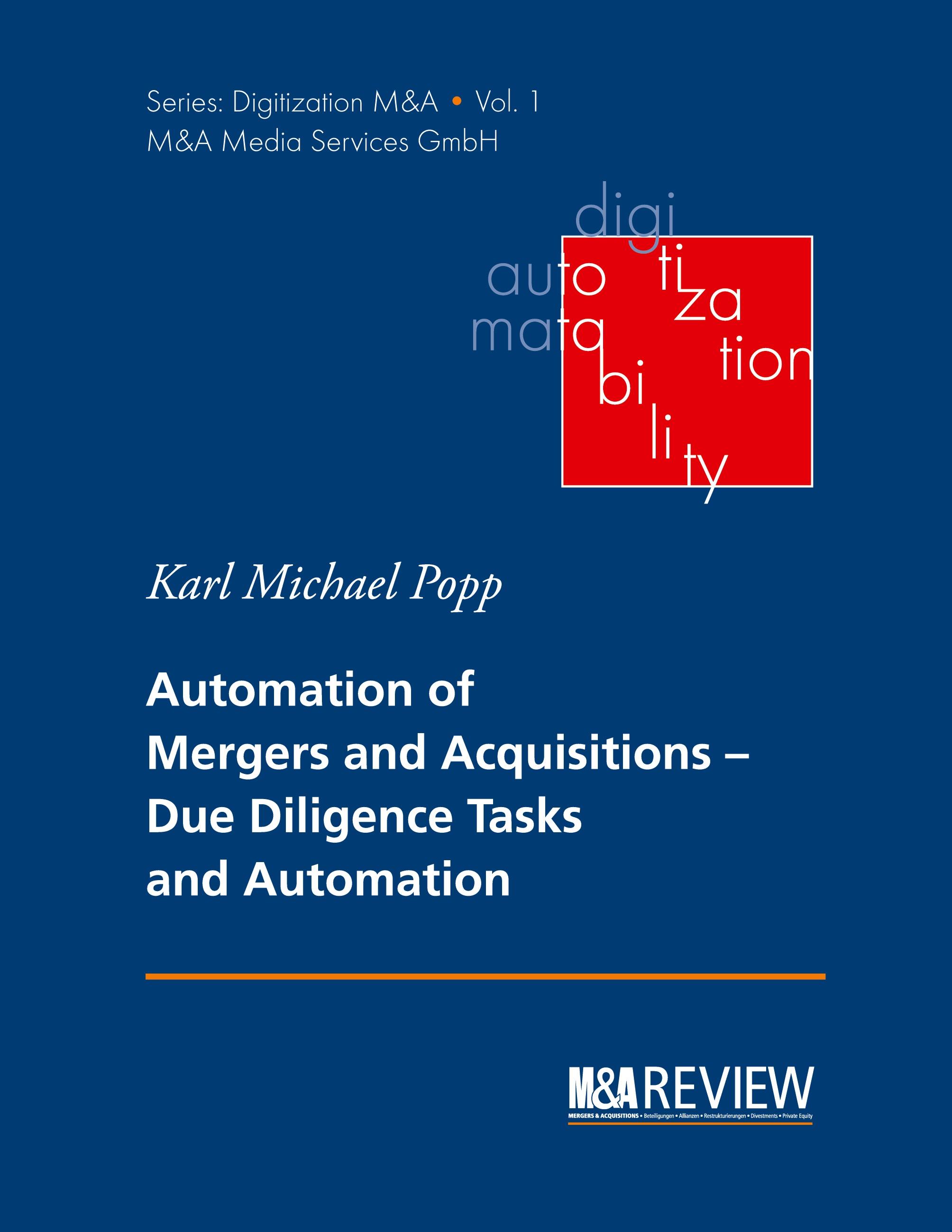 Vorderes Coverbild Automation of Mergers and Acquisitions