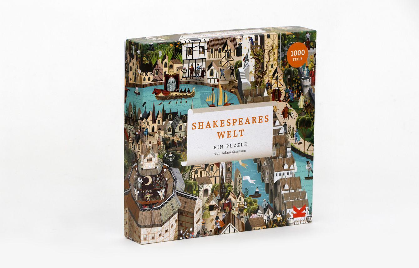 Beispielinhalt (Bild) Shakespeares Welt. Puzzle 1000 Teile