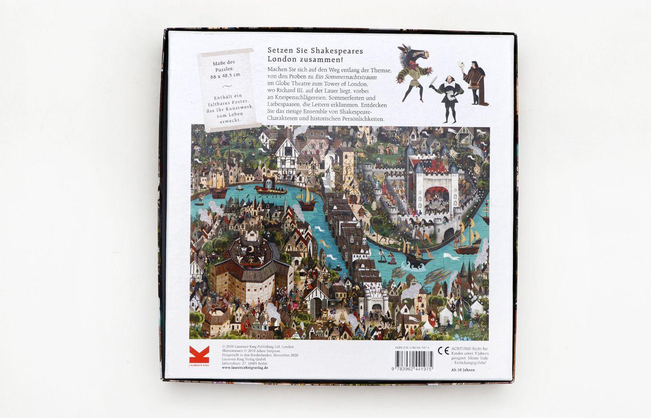 Beispielinhalt (Bild) Shakespeares Welt. Puzzle 1000 Teile