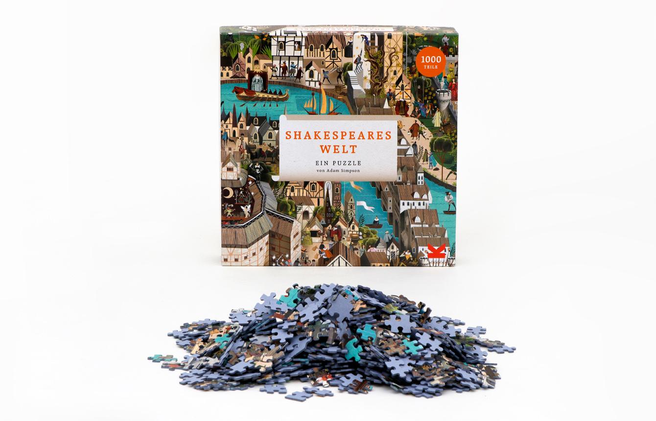 Beispielinhalt (Bild) Shakespeares Welt. Puzzle 1000 Teile