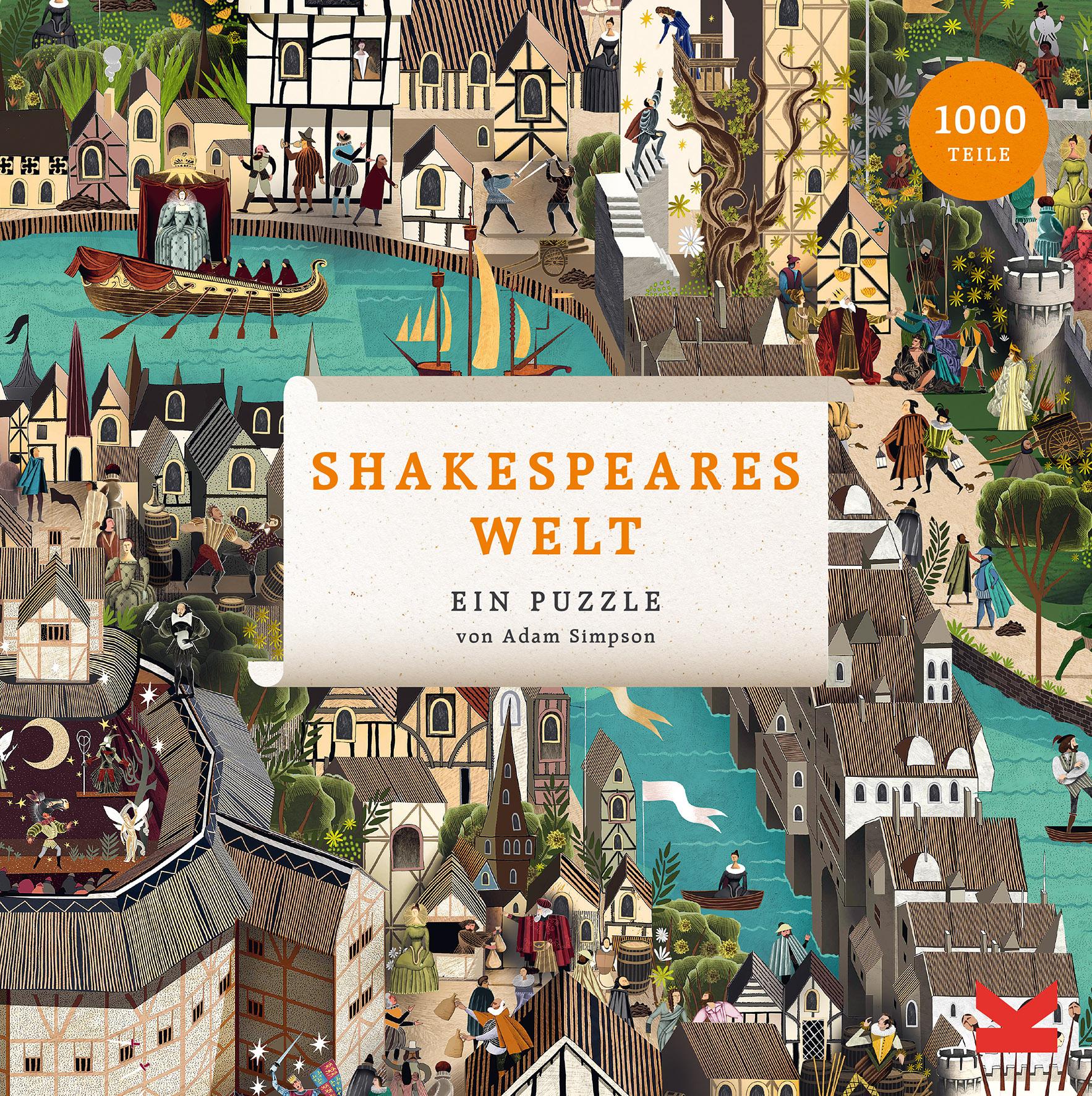 Vorderes Coverbild Shakespeares Welt. Puzzle 1000 Teile