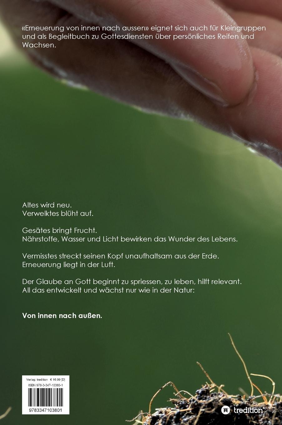 Rückseitencover Erneuerung von innen nach außen