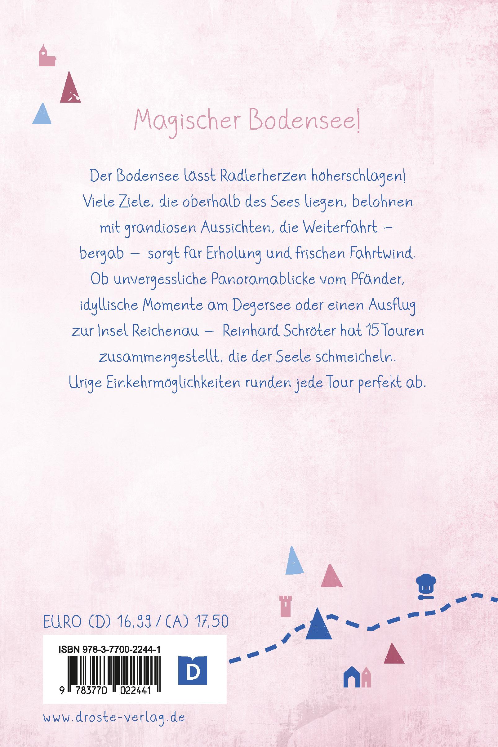 Rückseitencover Bodensee. Radeln für die Seele