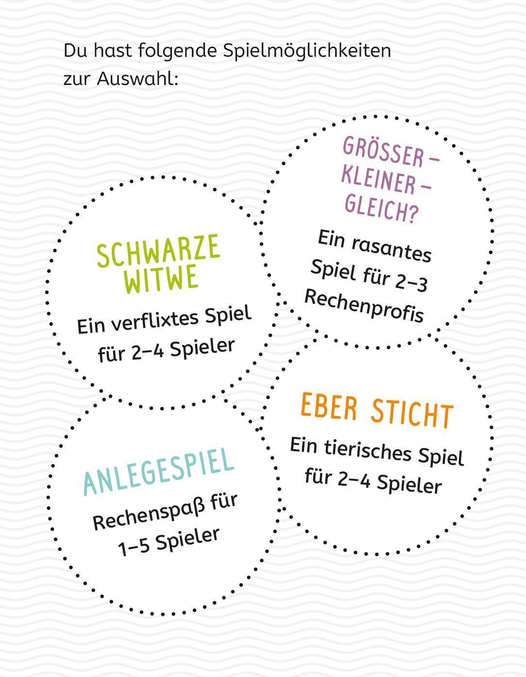 Beispielinhalt (Bild) Ravensburger 80660 - Lernen Lachen Selbermachen: Rechnen bis 100, Kinderspiel ab 7 Jahren, Lernspiel für 1-5 Spieler, Kartenspiel