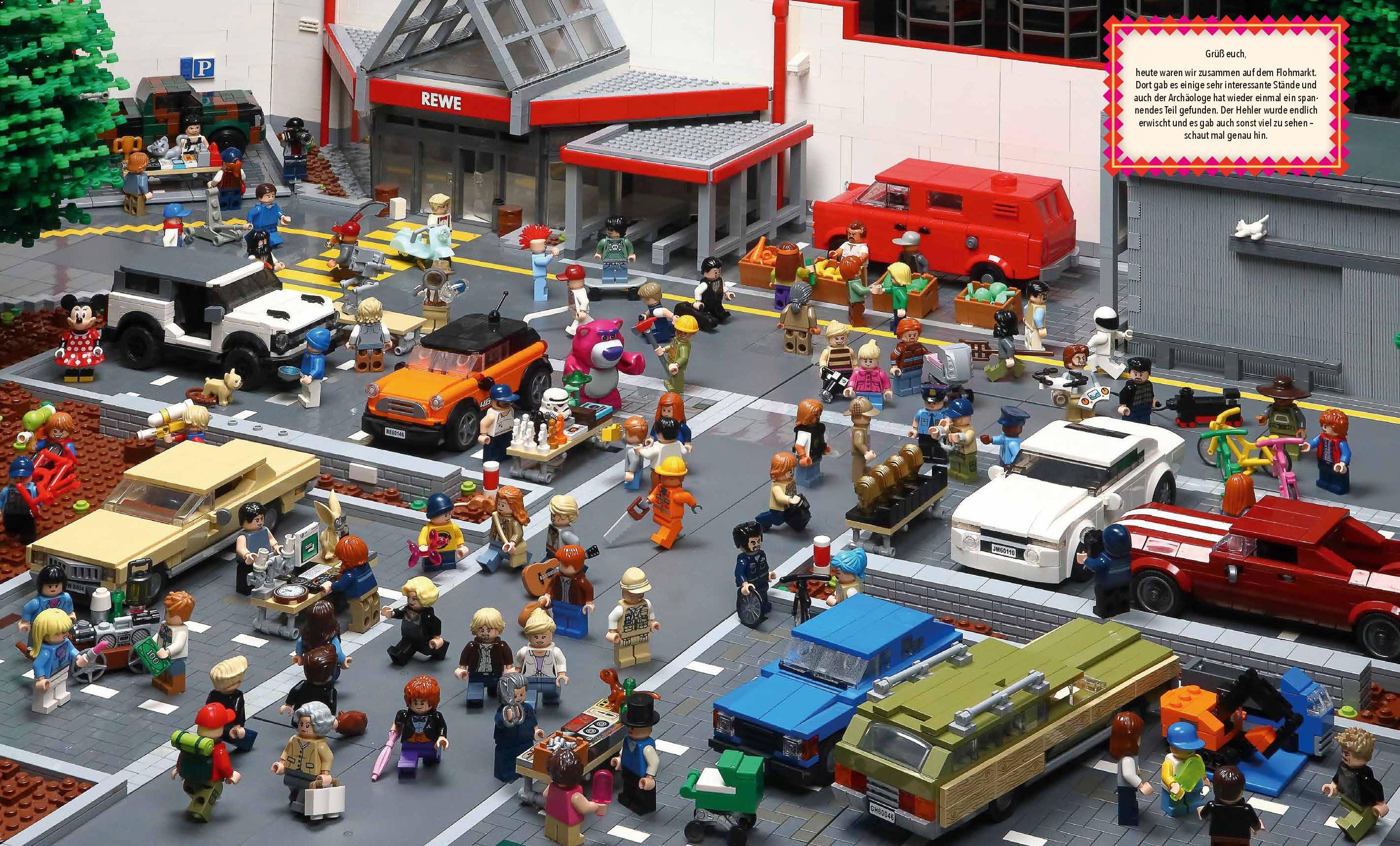 Beispielinhalt (Bild) Das bunte Wimmelbuch der LEGO®Steine