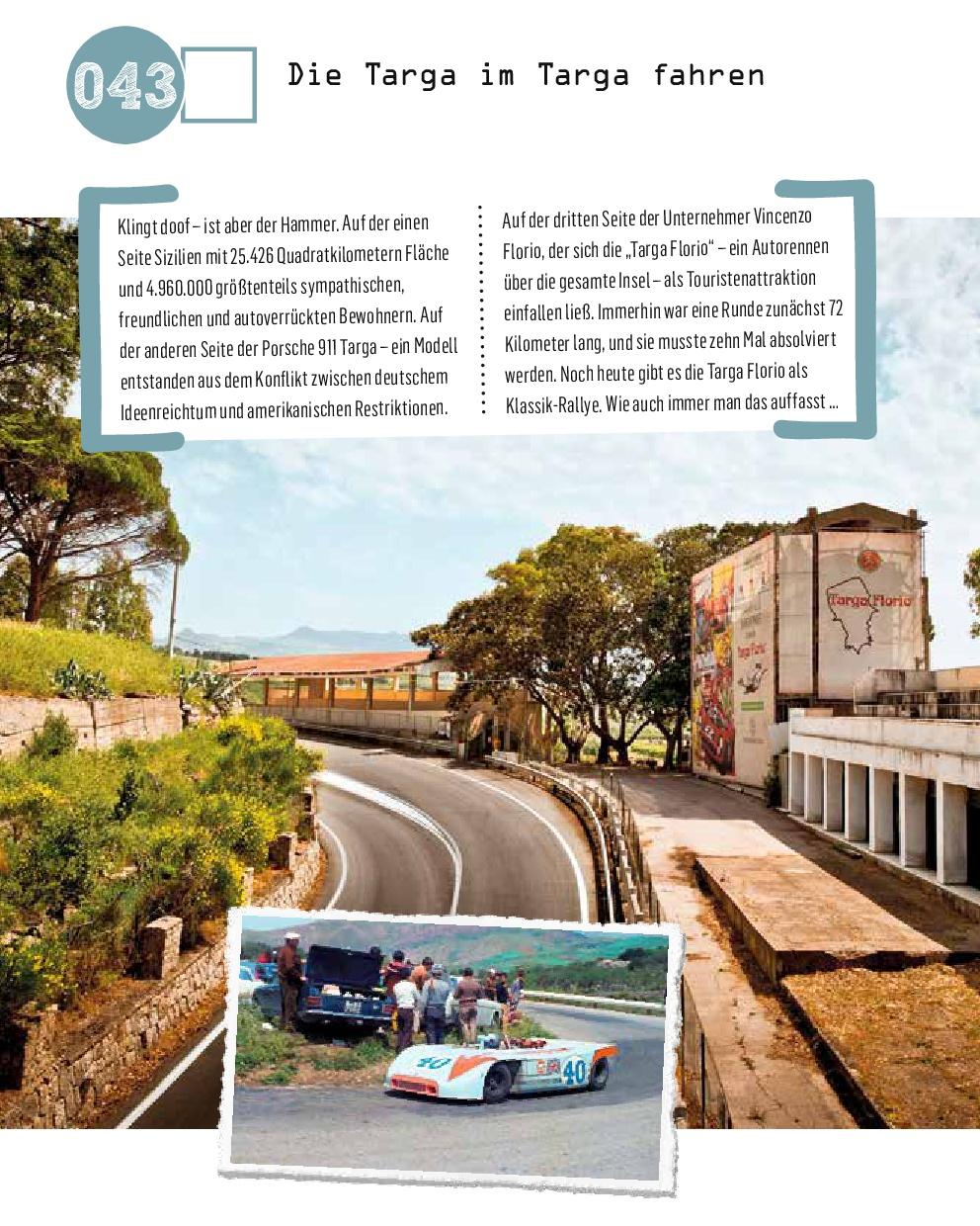 Beispielinhalt (Bild) Die Bucket List für Porsche-Fahrer