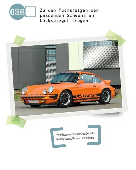 Beispielinhalt (Bild) Die Bucket List für Porsche-Fahrer