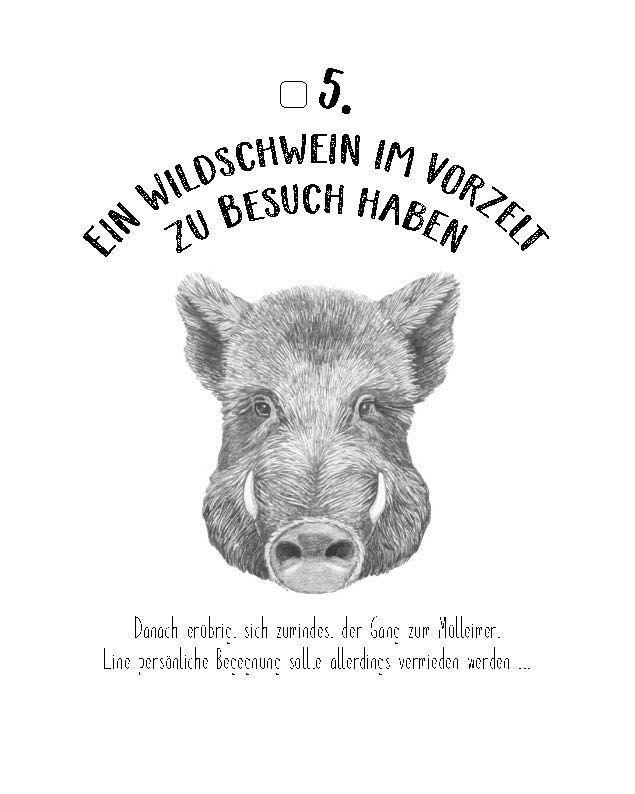 Beispielinhalt (Bild) Die Bucket List für Camper