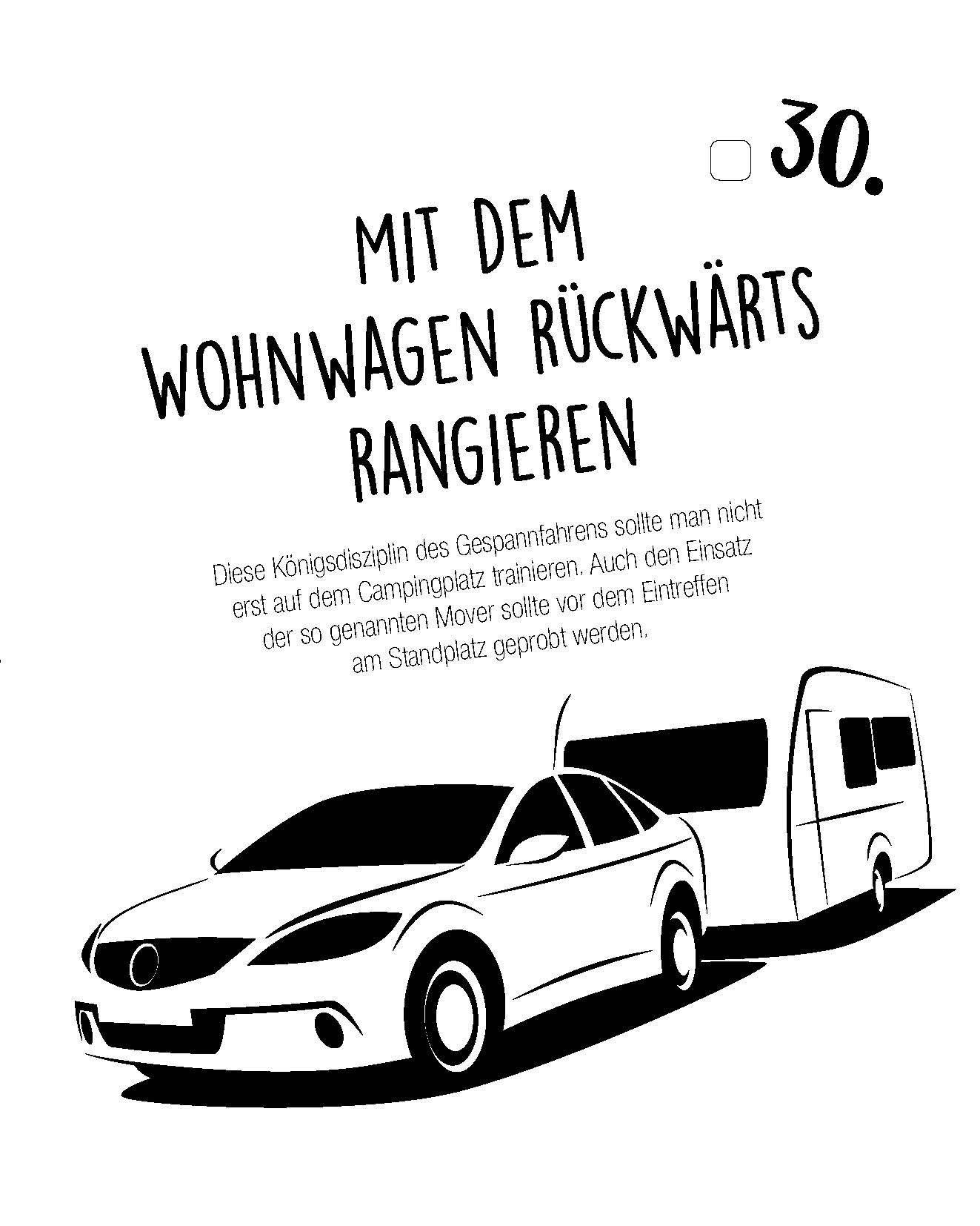 Beispielinhalt (Bild) Die Bucket List für Camper