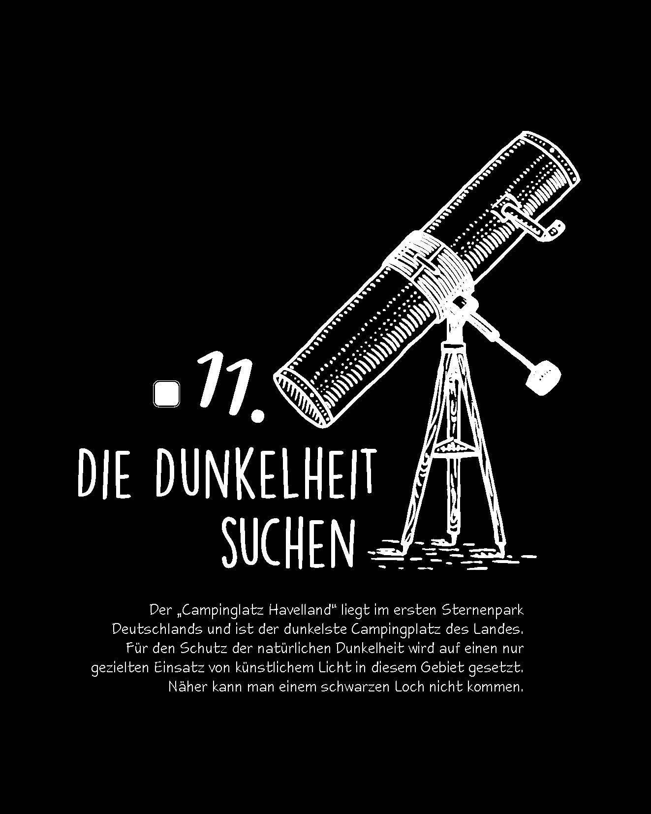 Beispielinhalt (Bild) Die Bucket List für Camper