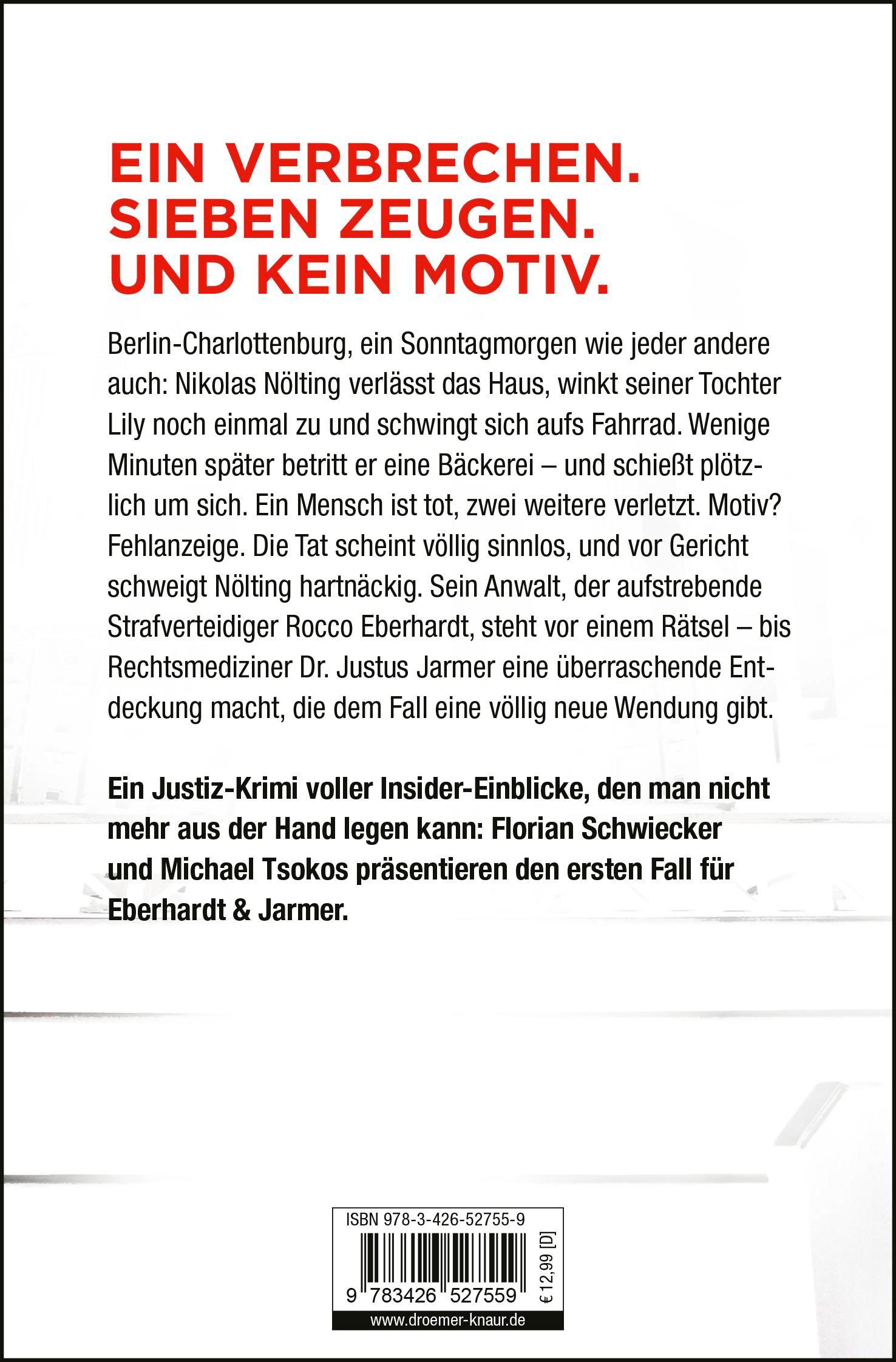 Rückseitencover Die siebte Zeugin