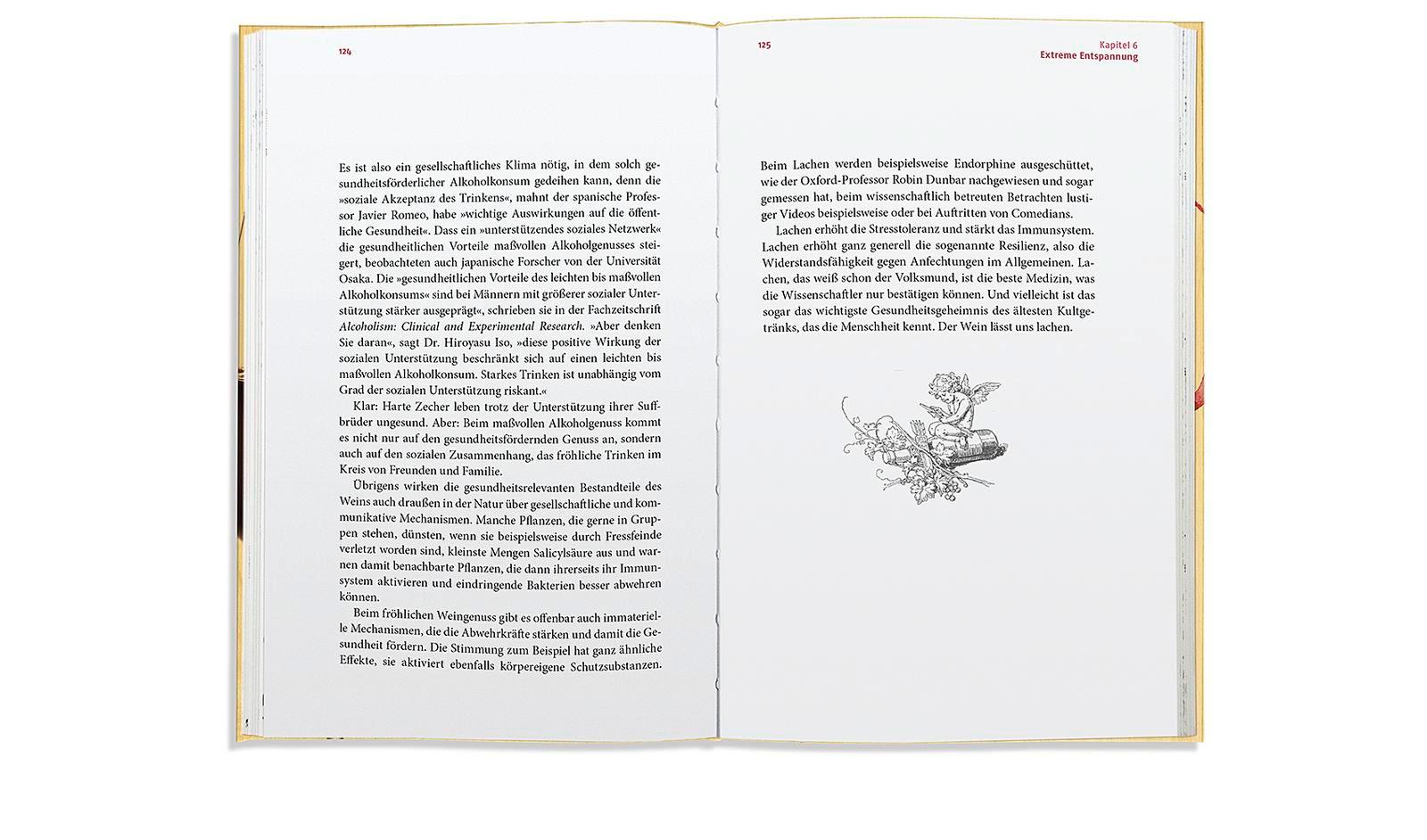 Beispielinhalt (Bild) Wein ist gesund