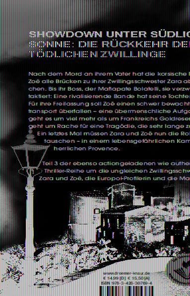 Rückseitencover Zara und Zoë - Die Tochter des Paten