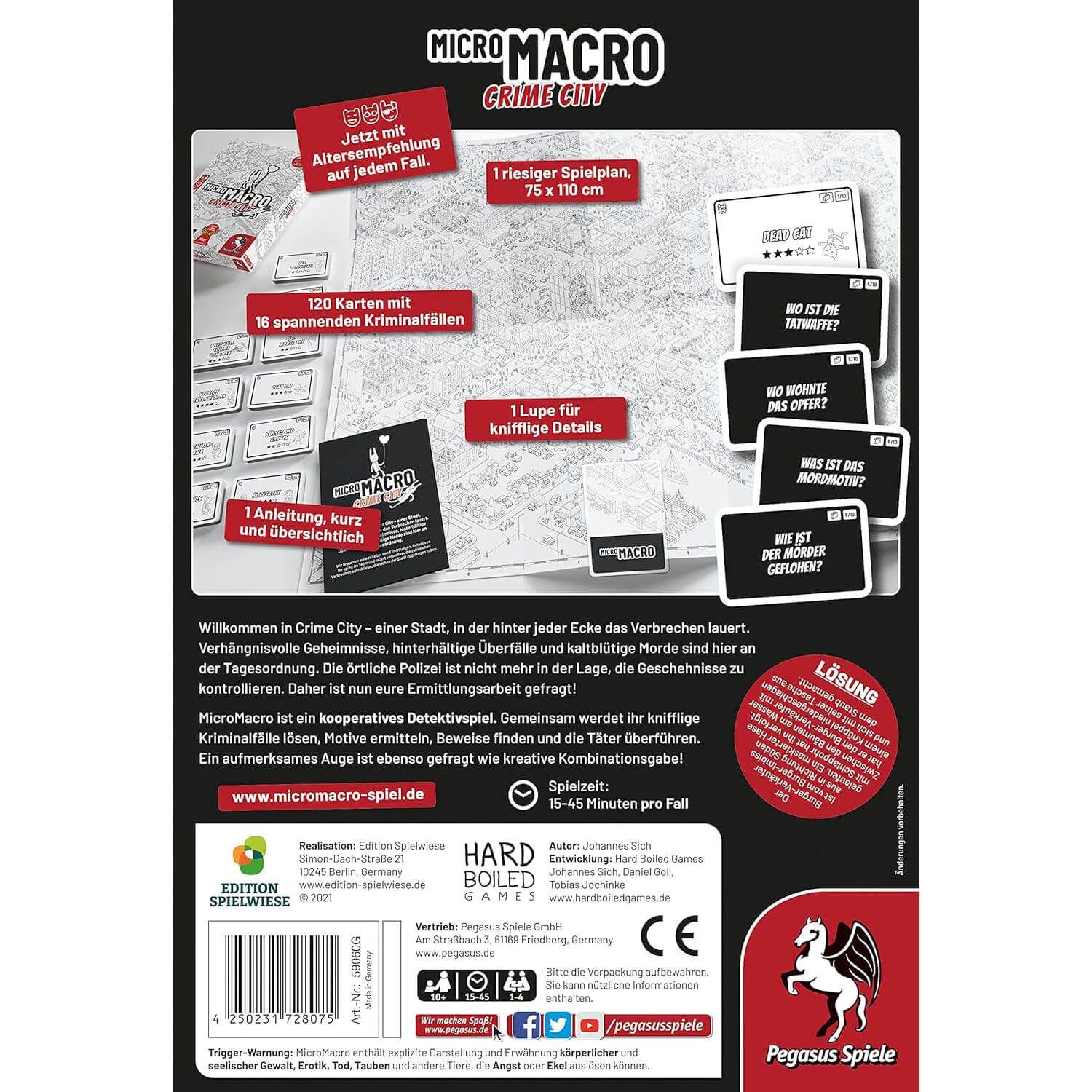 Beispielinhalt (Bild) MicroMacro: Crime City (Edition Spielwiese)