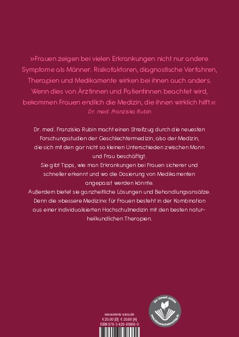 Rückseitencover Die bessere Medizin für Frauen