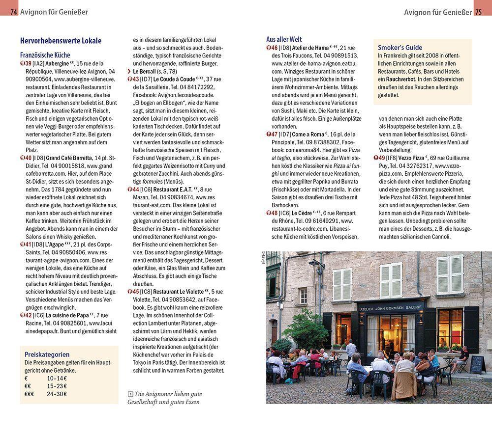 Beispielinhalt (Bild) Reise Know-How CityTrip Avignon mit Arles