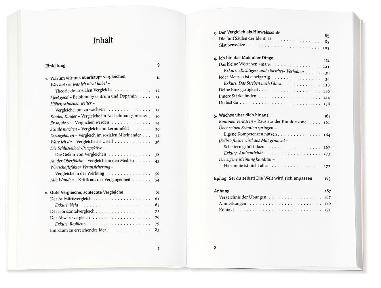 Beispielinhalt (Bild) Vergleiche dich nicht, sei du selbst