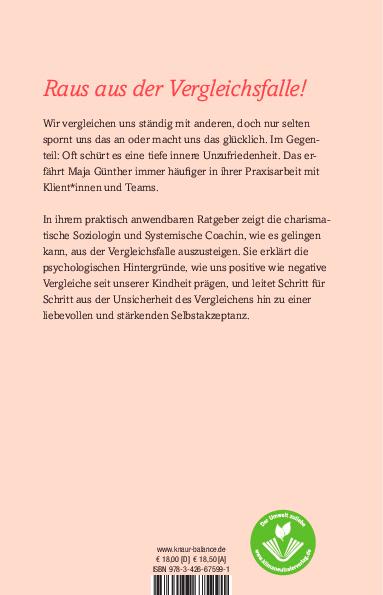 Rückseitencover Vergleiche dich nicht, sei du selbst