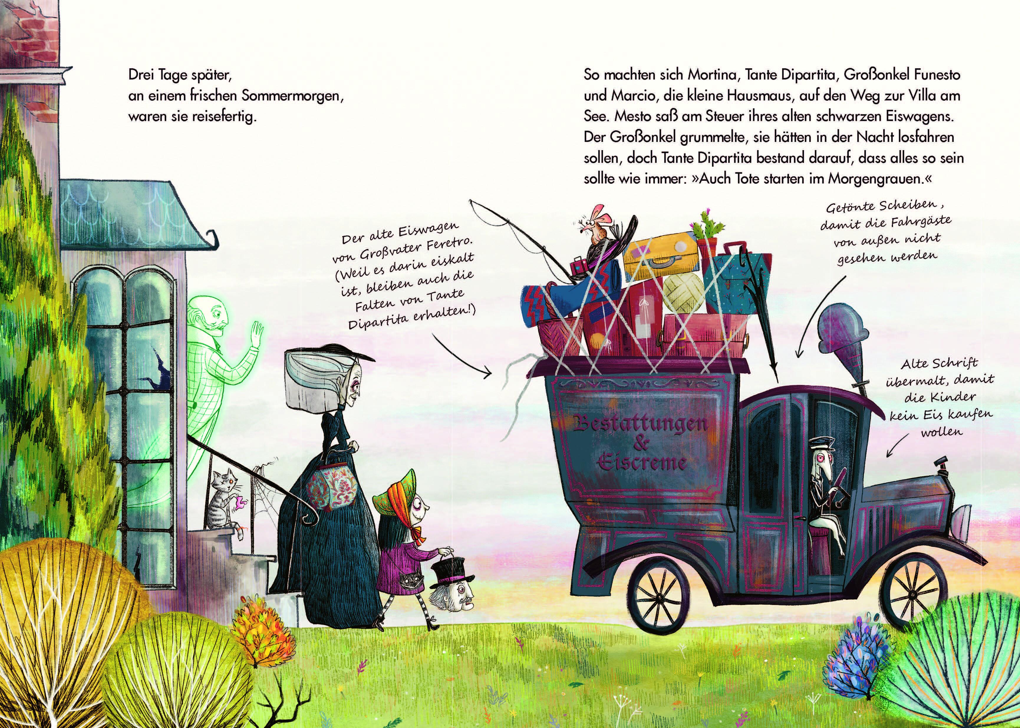 Beispielinhalt (Bild) Mortina - Schwindelei zur Ferienzeit