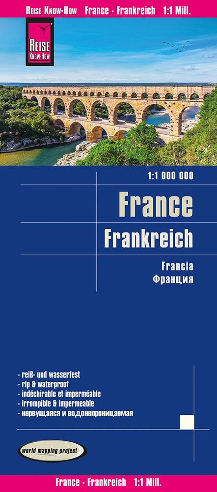 Vorderes Coverbild Reise Know-How Landkarte Frankreich / France (1:1.000.000)