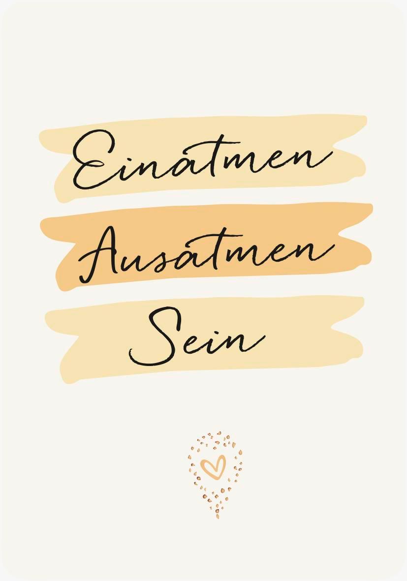 Beispielinhalt (Bild) Der Moment ist dein Leben - Achtsamkeitskarten für zwischendurch