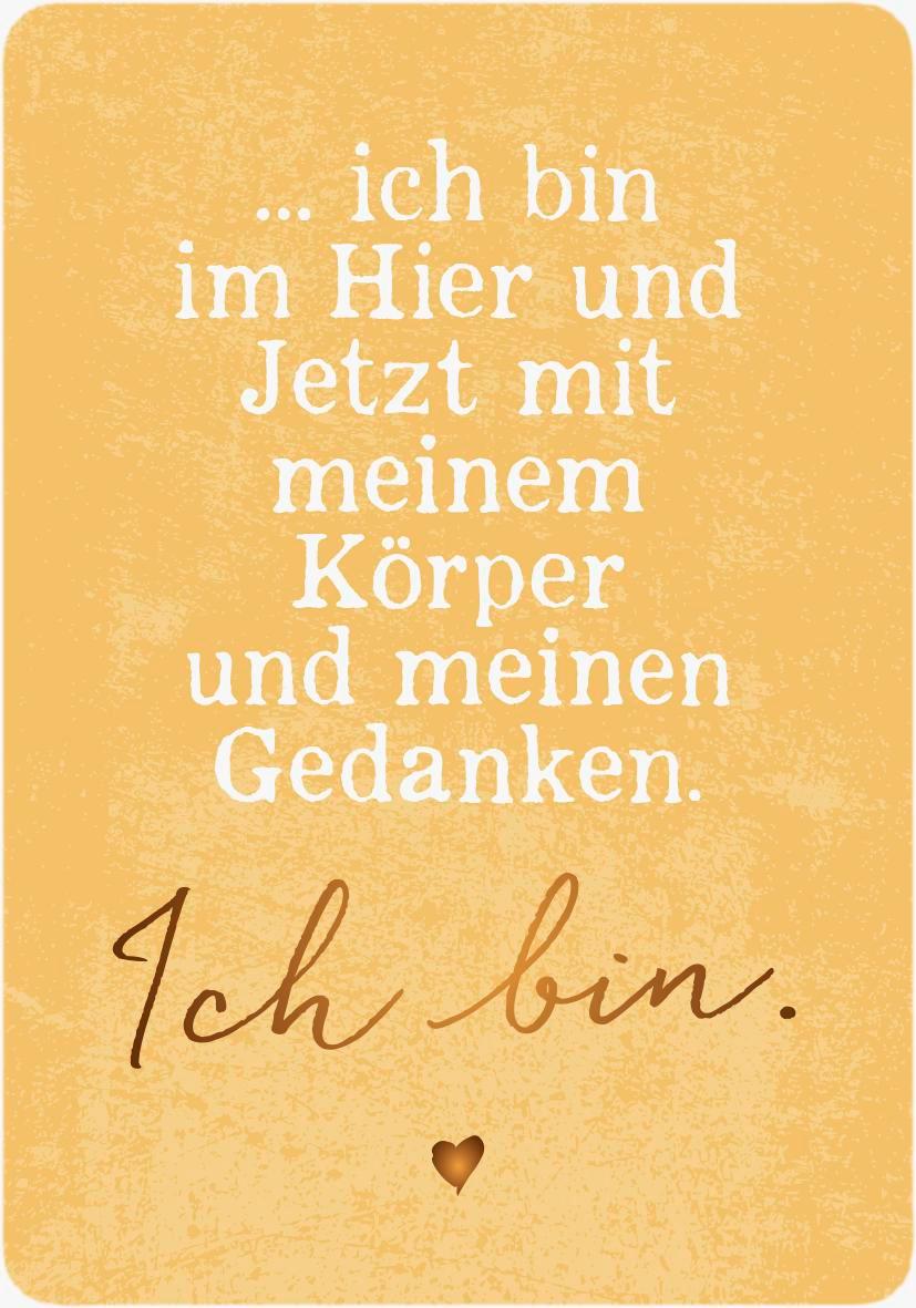 Beispielinhalt (Bild) Der Moment ist dein Leben - Achtsamkeitskarten für zwischendurch