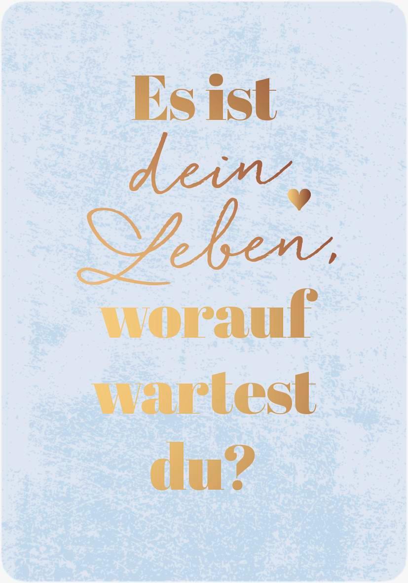 Beispielinhalt (Bild) Eines Tages oder Tag eins - Motivationskarten für zwischendurch
