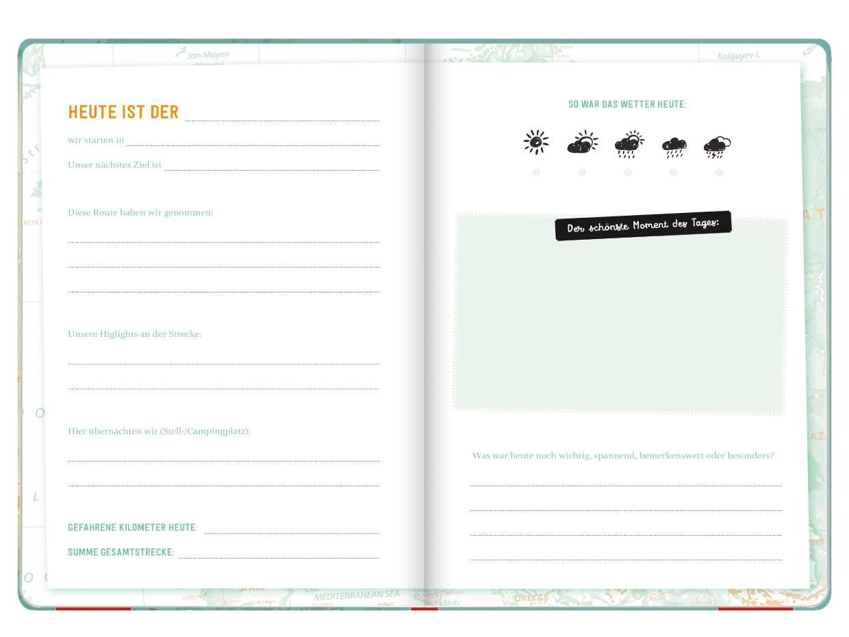 Beispielinhalt (Bild) Zuhause auf Reisen - mein Wohnmobil-Tagebuch