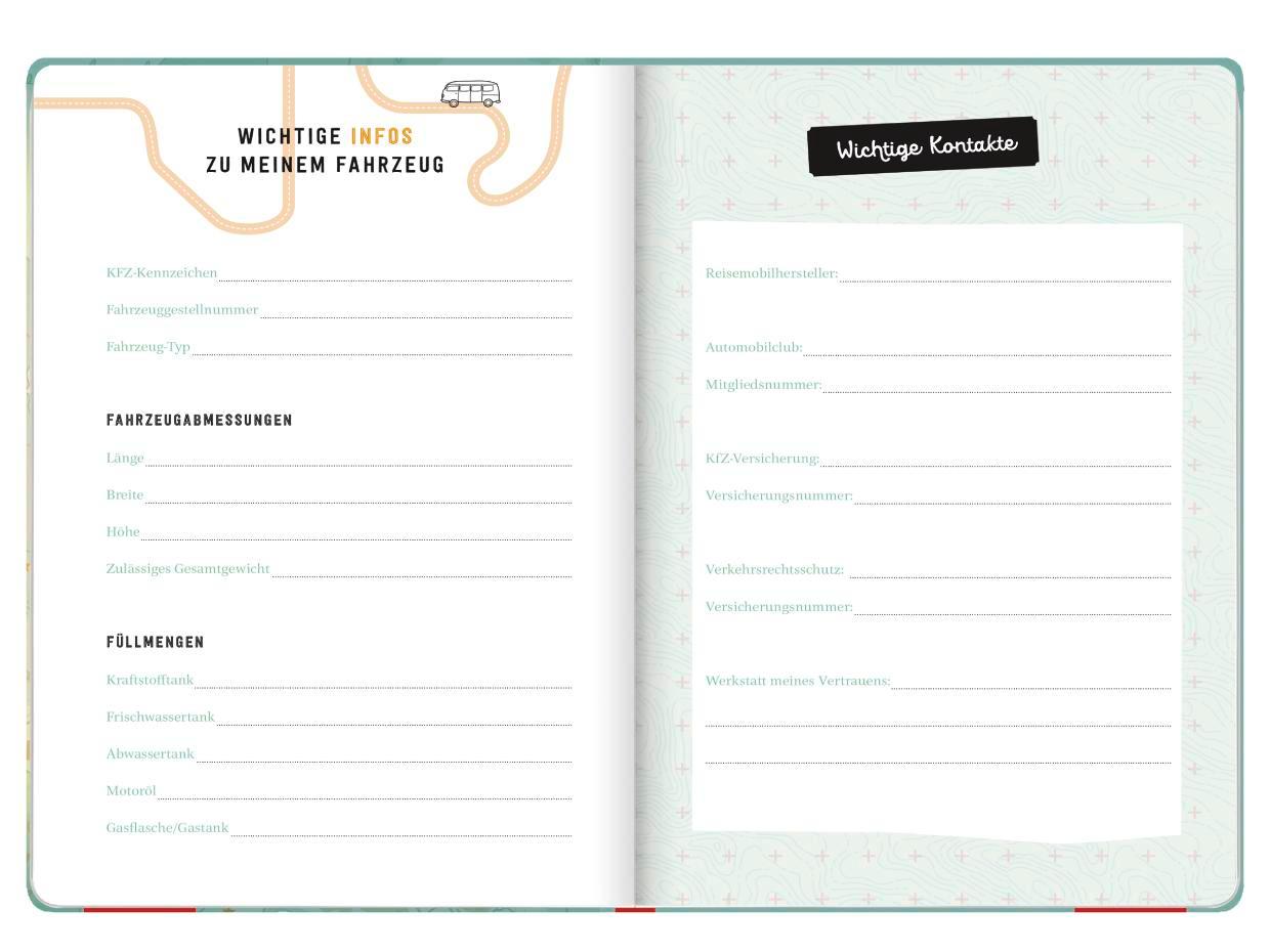 Beispielinhalt (Bild) Zuhause auf Reisen - mein Wohnmobil-Tagebuch