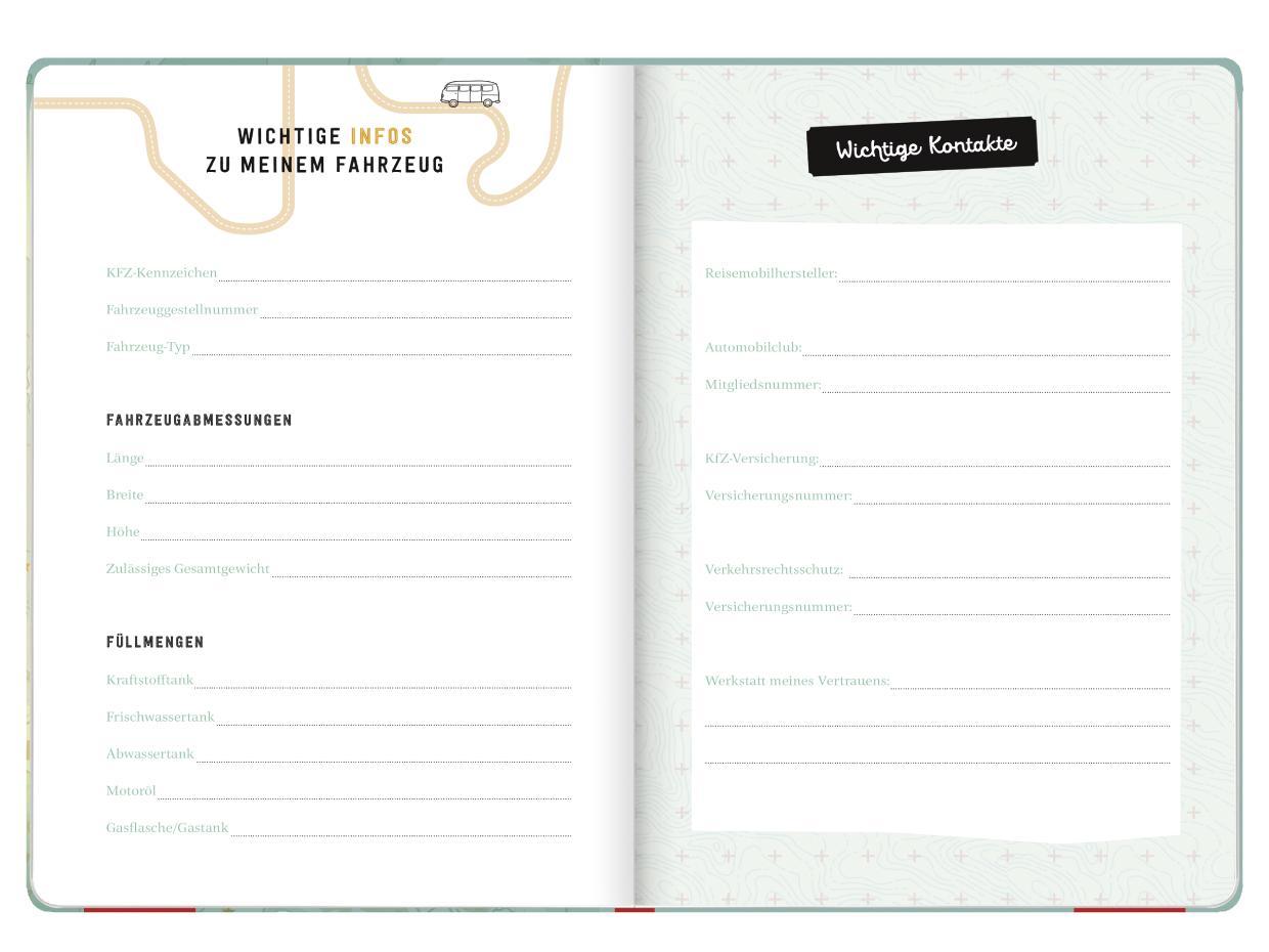 Beispielinhalt (Bild) Zuhause auf Reisen - mein Wohnmobil-Tagebuch