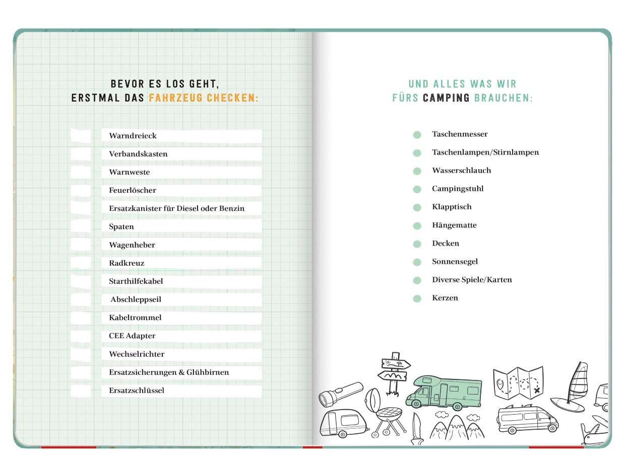 Beispielinhalt (Bild) Zuhause auf Reisen - mein Wohnmobil-Tagebuch