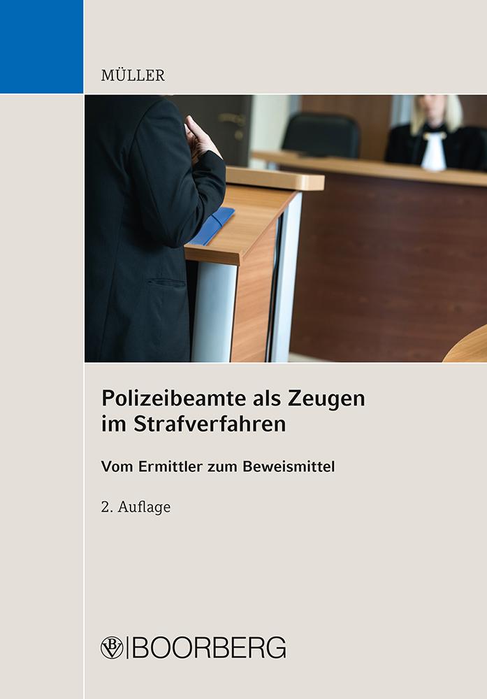 Vorderes Coverbild Polizeibeamte als Zeugen im Strafverfahren