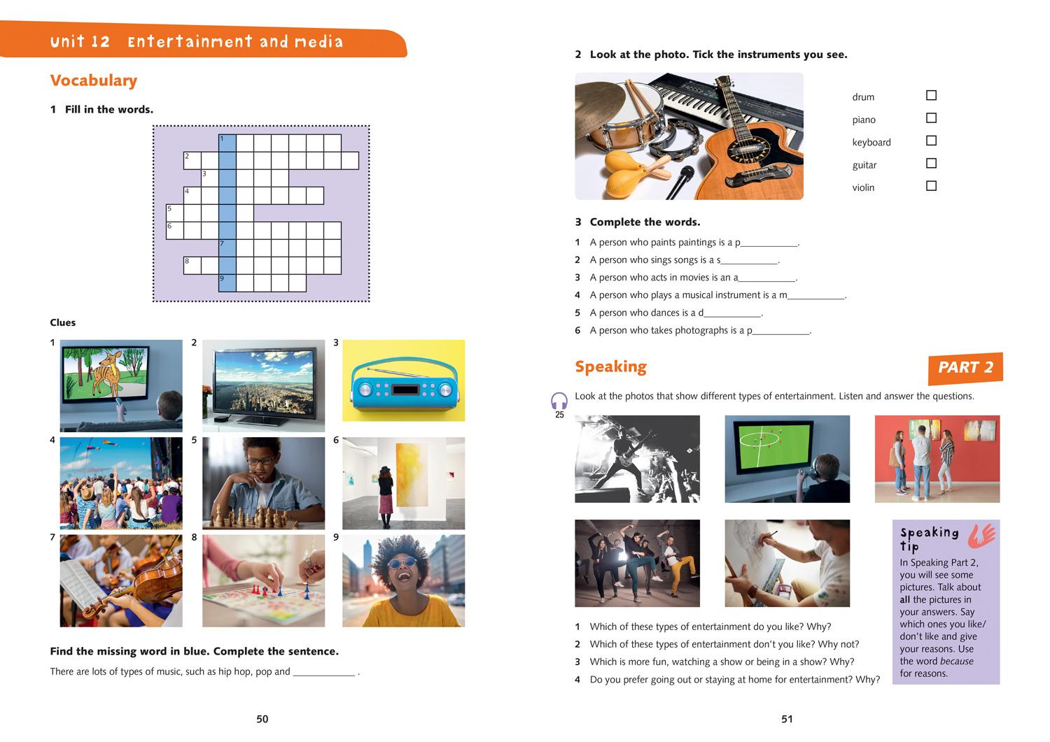 Beispielinhalt (Bild) Cambridge English Qualifications - Activities for A2 Key for Schools
