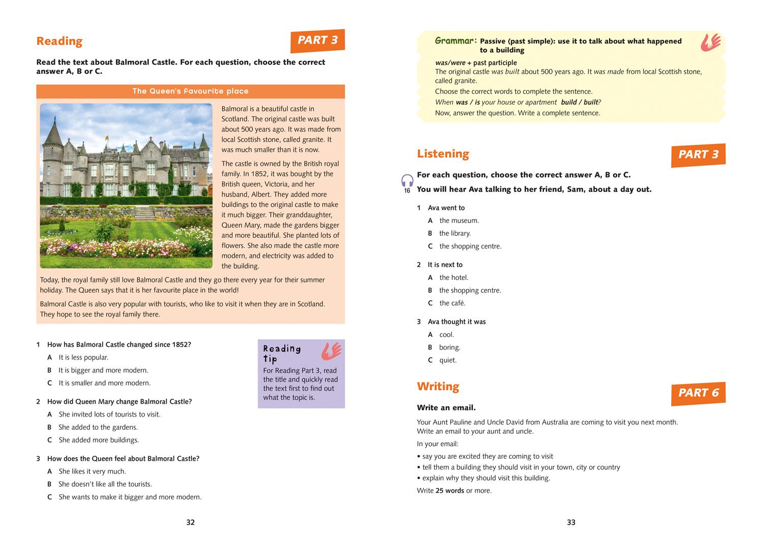 Beispielinhalt (Bild) Cambridge English Qualifications - Activities for A2 Key for Schools