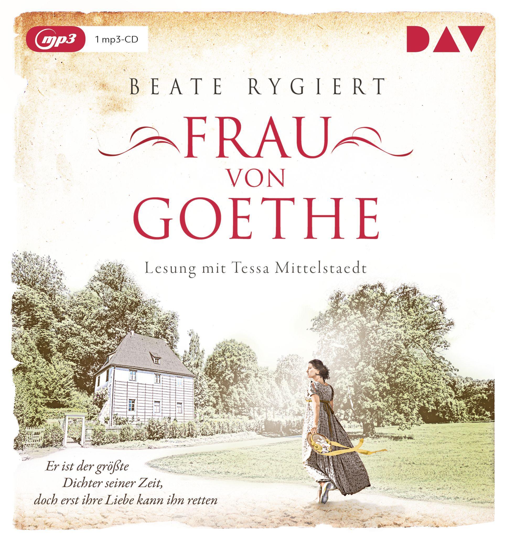 Vorderes Coverbild Frau von Goethe. Er ist der größte Dichter seiner Zeit, doch erst ihre Liebe kann ihn retten