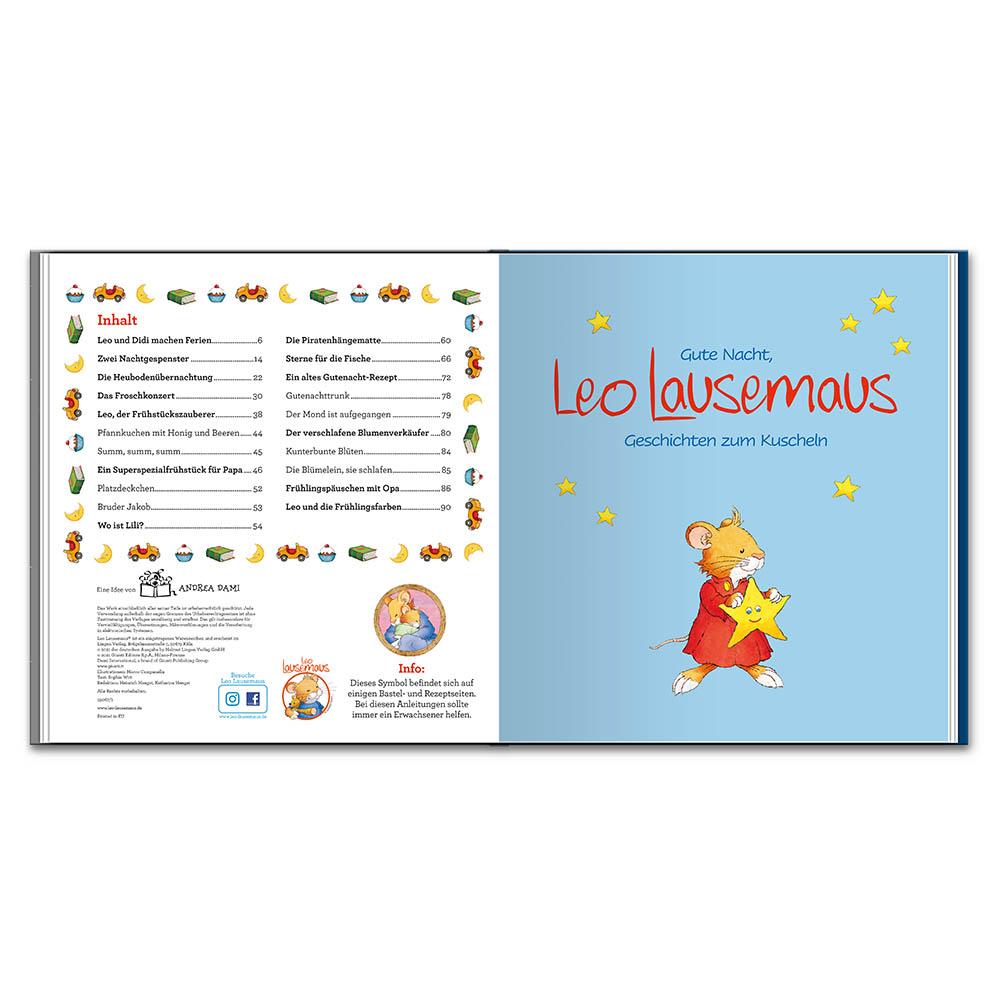 Beispielinhalt (Bild) Gute Nacht, Leo Lausemaus: Geschichten zum Kuscheln