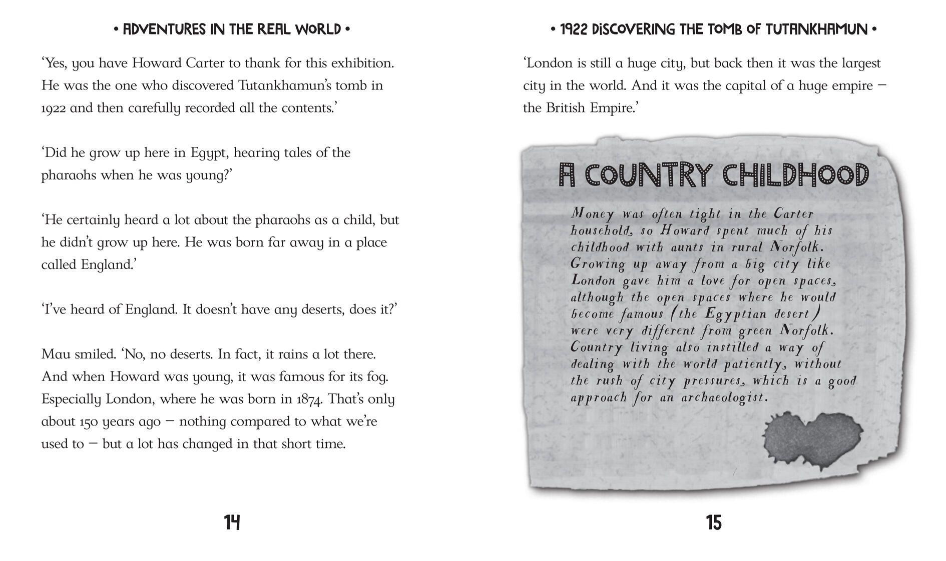 Beispielinhalt (Bild) Adventures in the Real World: Discovering The Tomb of Tutankhamun