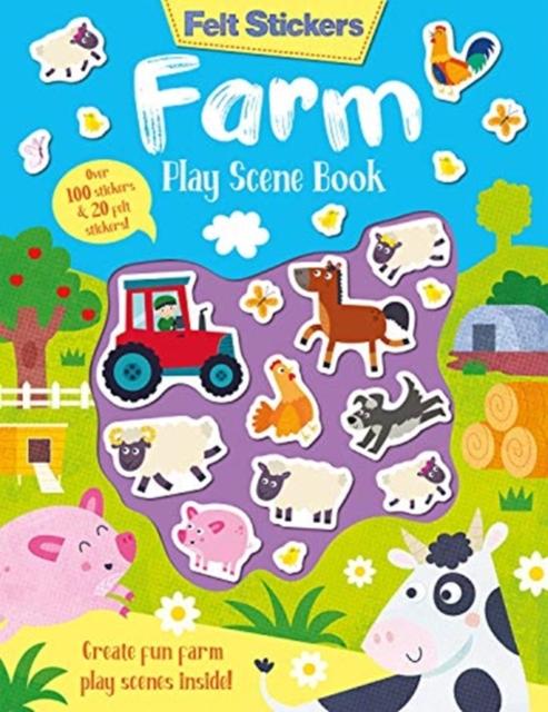 Vorderes Coverbild Felt Stickers Farm Play Scene Book