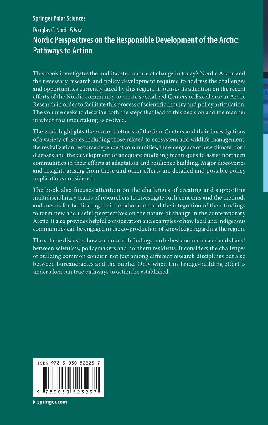 Rückseitencover Nordic Perspectives on the Responsible Development of the Arctic: Pathways to Action