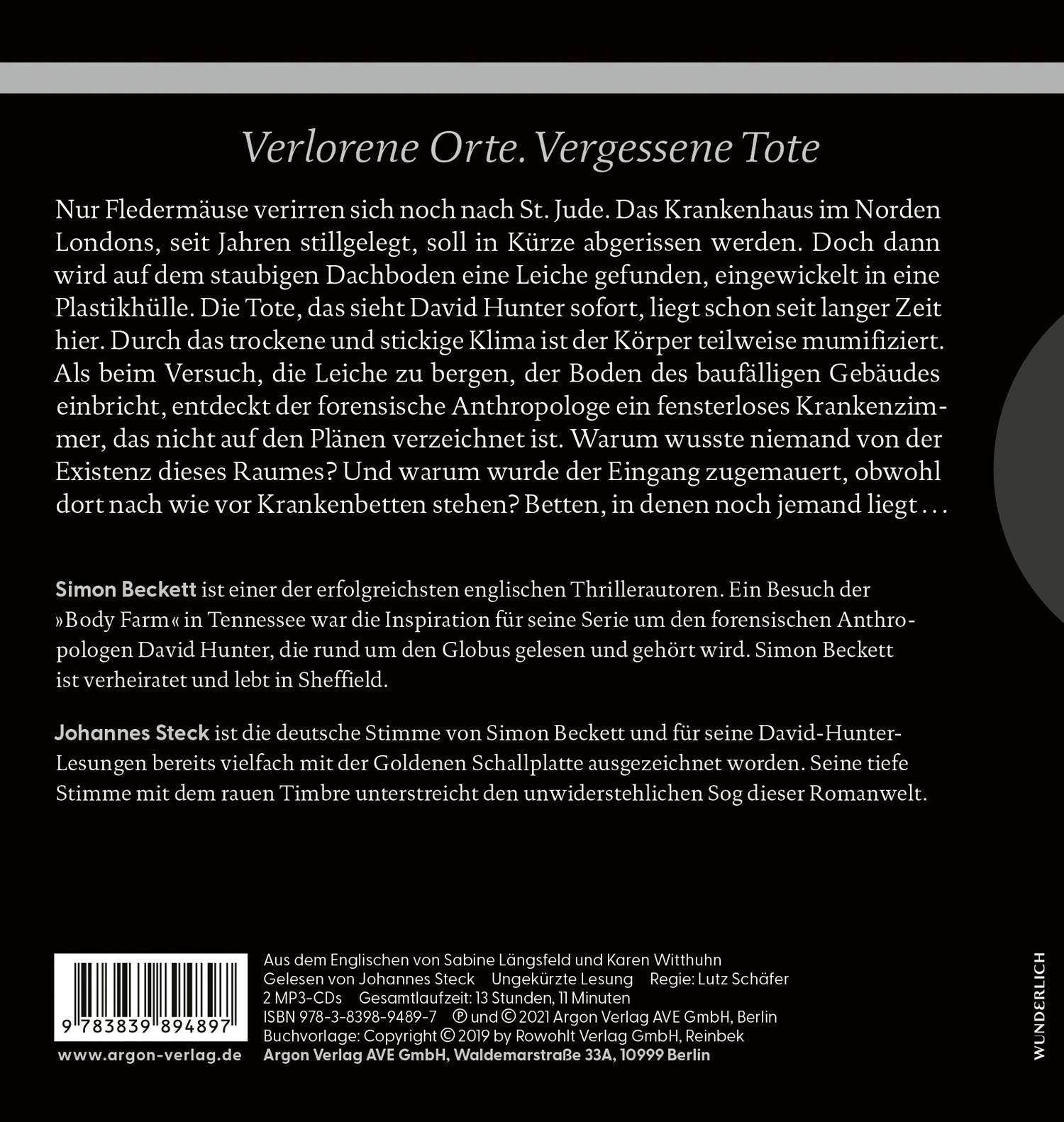 Rückseitencover Die ewigen Toten