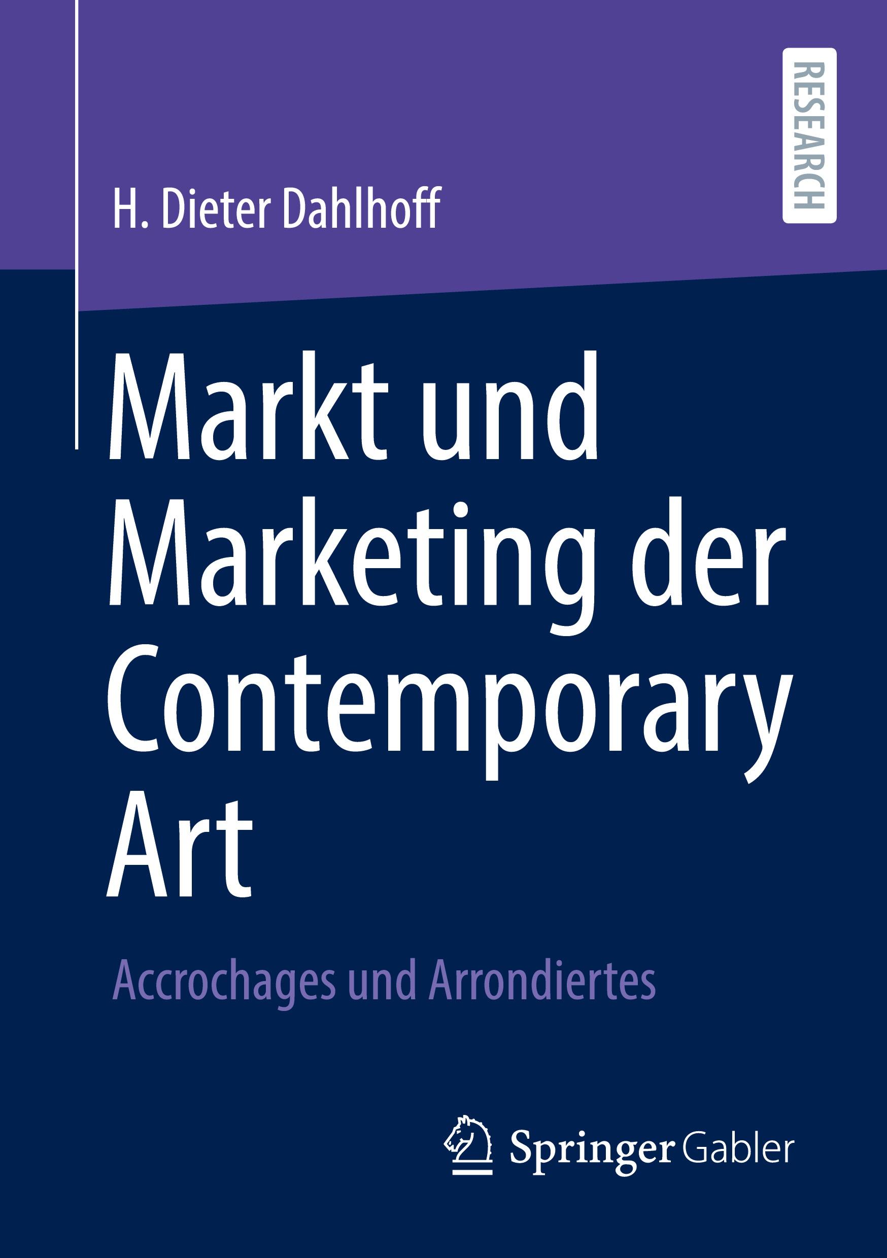 Vorderes Coverbild Markt und Marketing der Contemporary Art