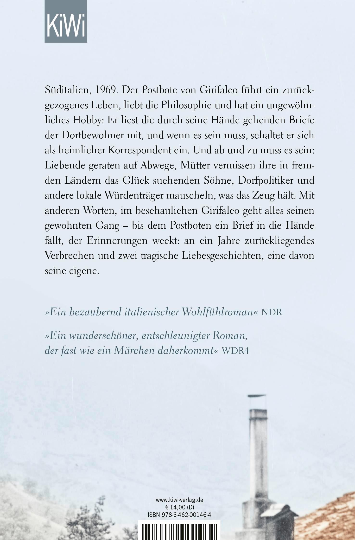 Rückseitencover Der Postbote von Girifalco oder Eine kurze Geschichte über den Zufall