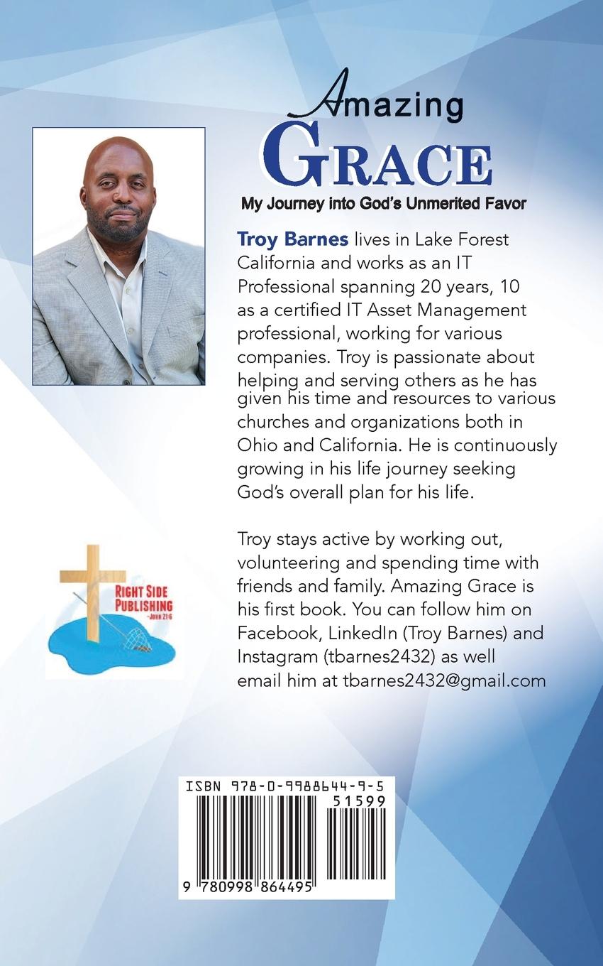 Rückseitencover Amazing Grace My Journey into God's unmerited Favor