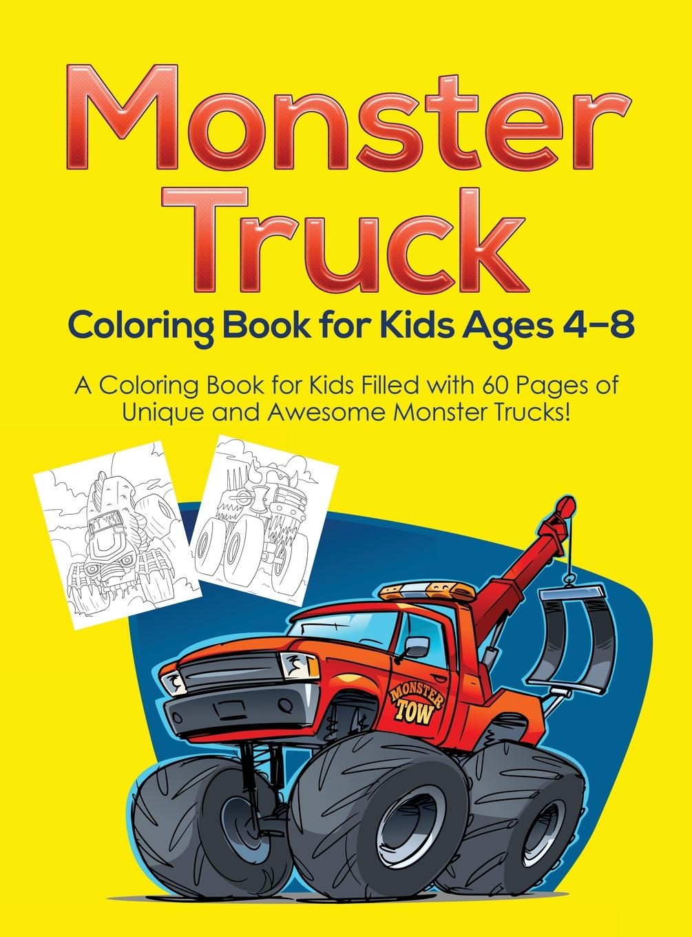 Vorderes Coverbild Monster Truck Coloring Book for Kids Ages 4-8