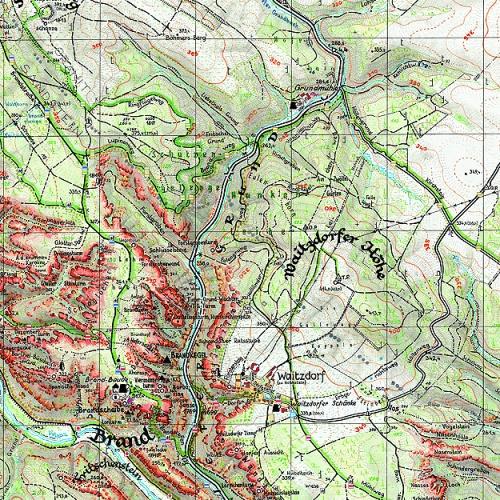 Beispielinhalt (Bild) Brand Hohnstein 1 : 10 000