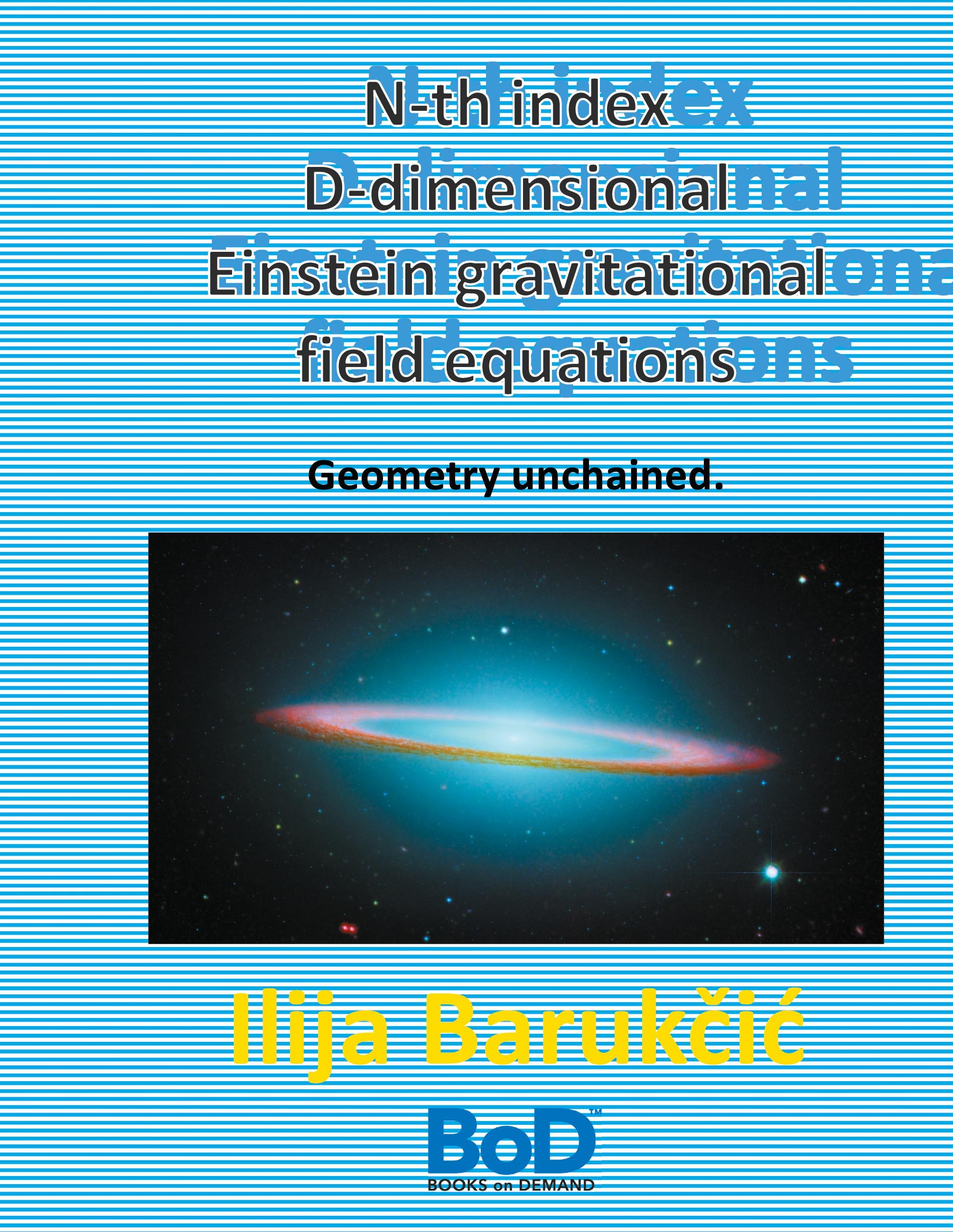 Vorderes Coverbild N-th index D-dimensional Einstein gravitational field equations