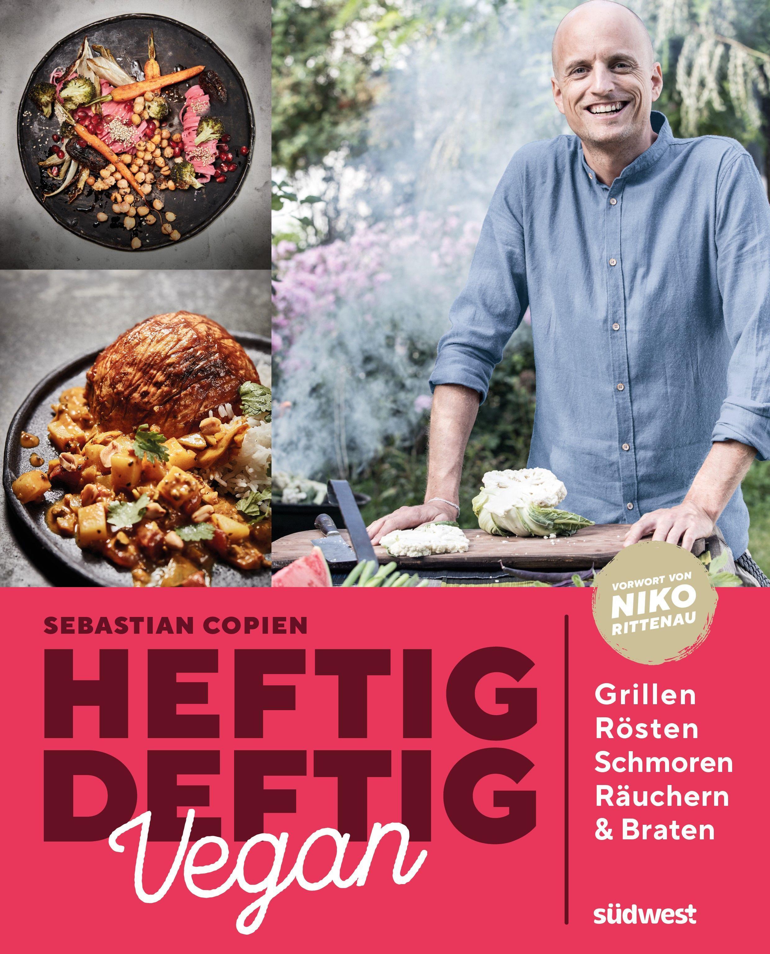 Vorderes Coverbild Heftig deftig vegan