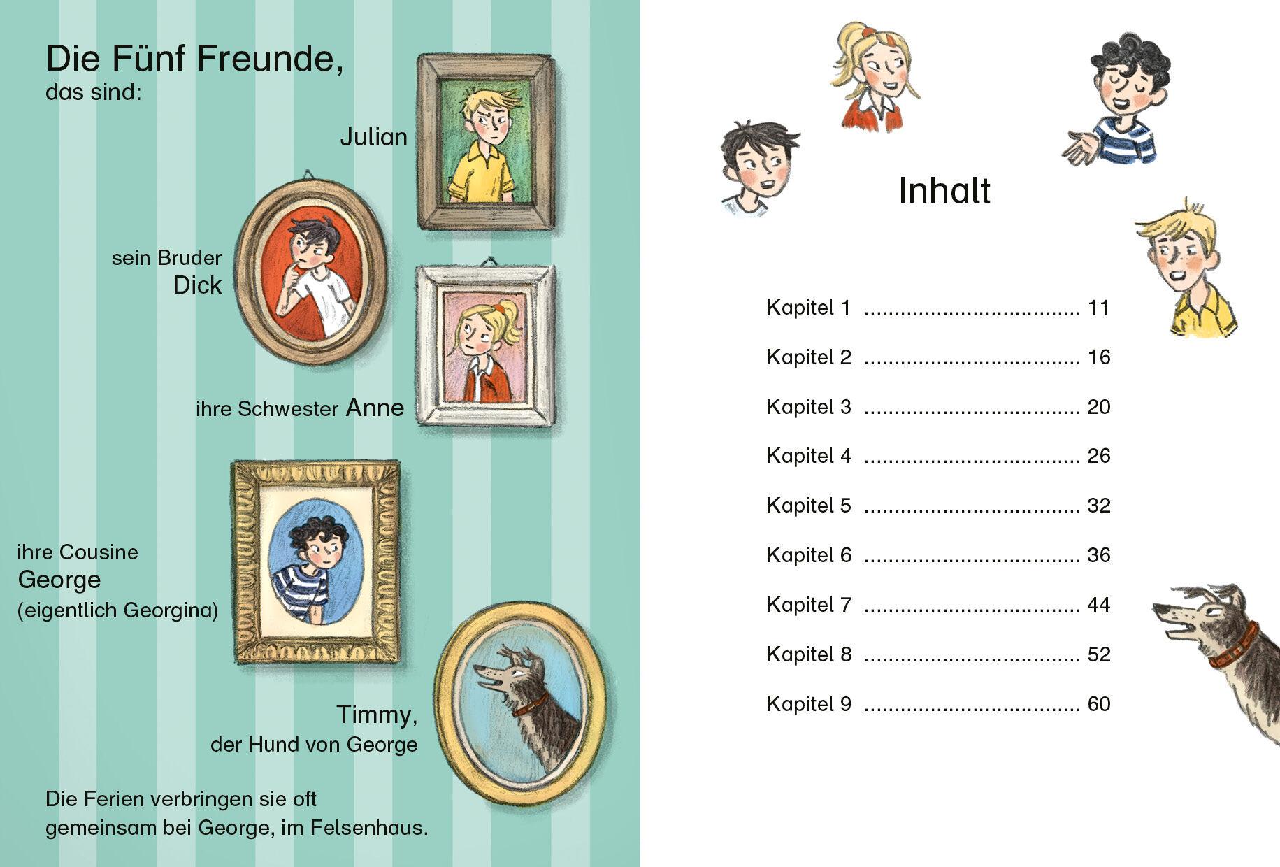 Beispielinhalt (Bild) Fünf Freunde JUNIOR - Der unsichtbare Dieb