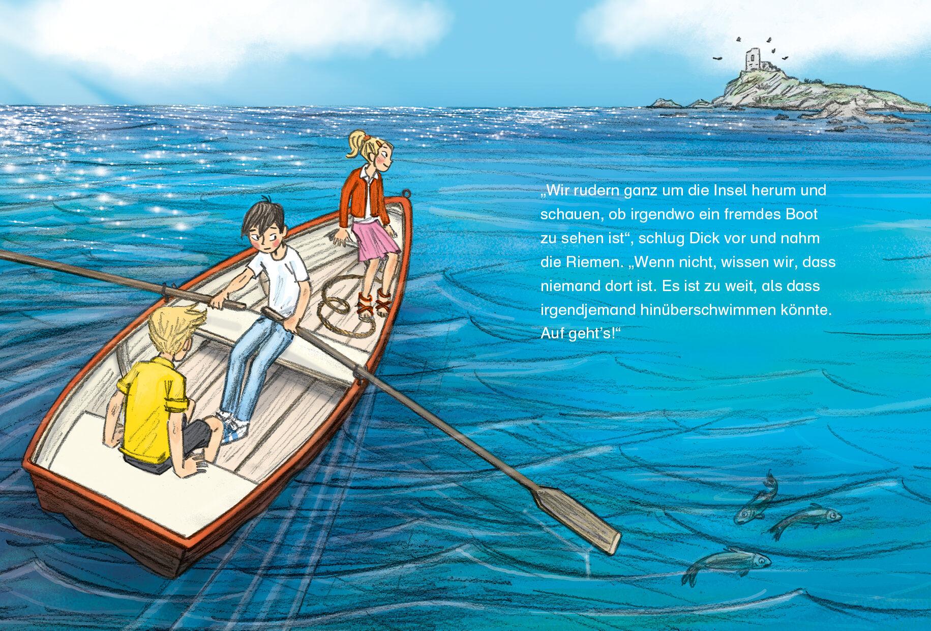 Beispielinhalt (Bild) Fünf Freunde JUNIOR - Der unsichtbare Dieb